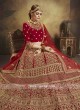 Velvet Red Lehenga Choli